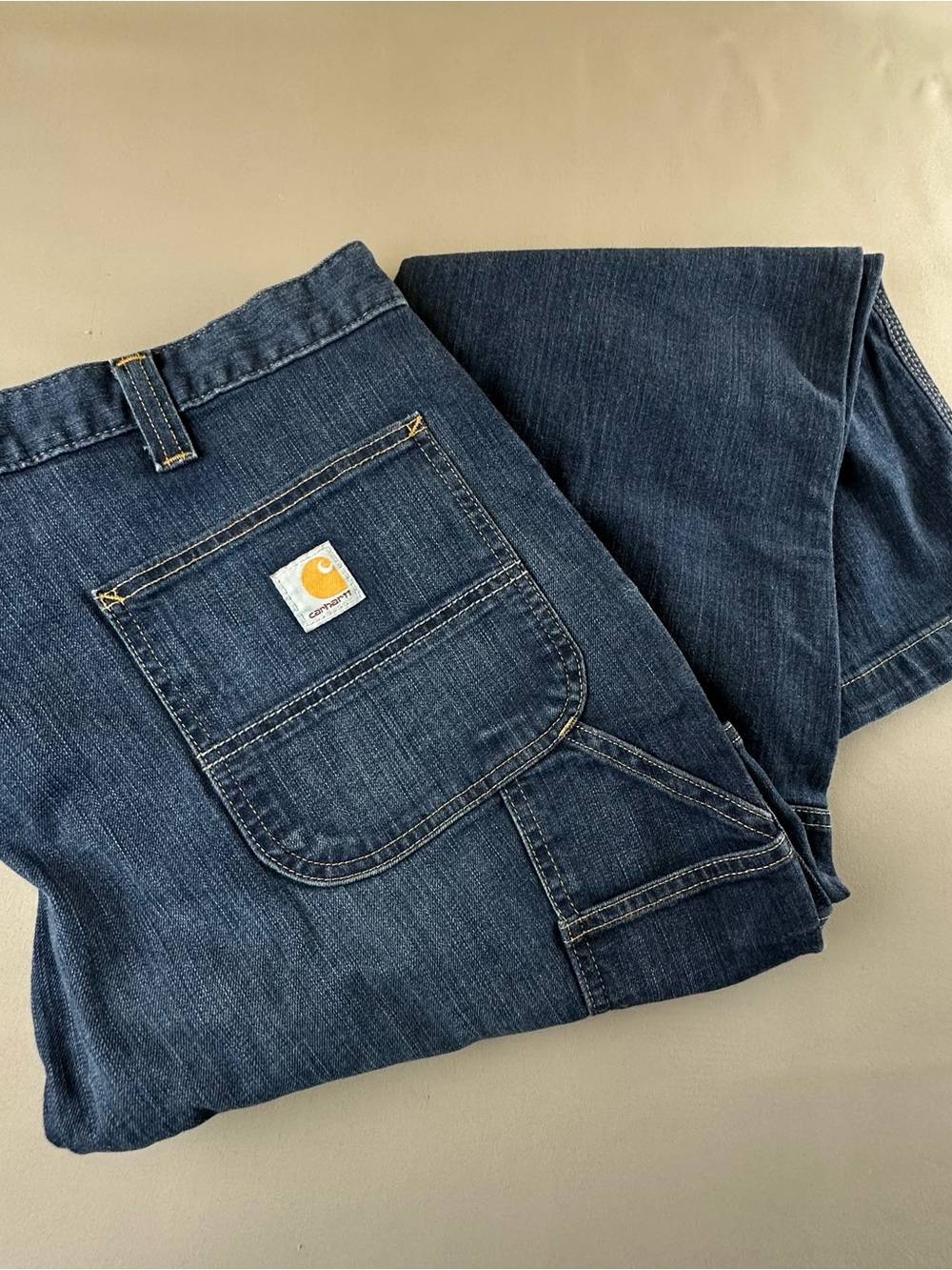 Carhartt Men's Dark Indigo Relaxed Utility Jeans